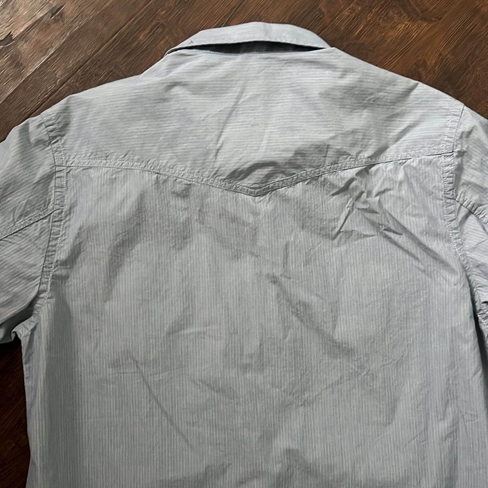 Men’s Blue/Gray Button-up - Picture 5 of 5